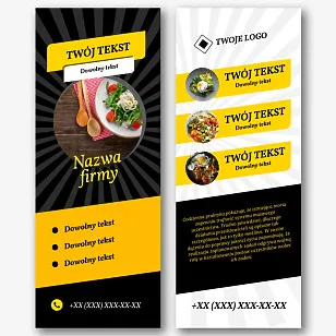 Szablon banera reklamowego restauracji