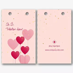 Valentino dienos Paketo Šablonas