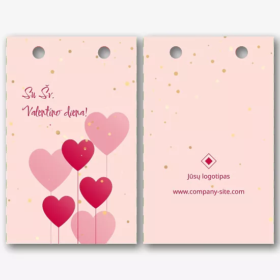 Valentino dienos Paketo Šablonas
