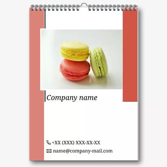 Confectionery Advertising Calendar Template