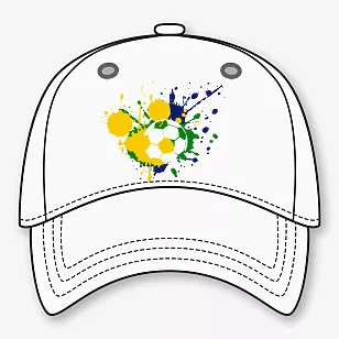 Beisbolo kepuraitės šablonas su nuotrauka