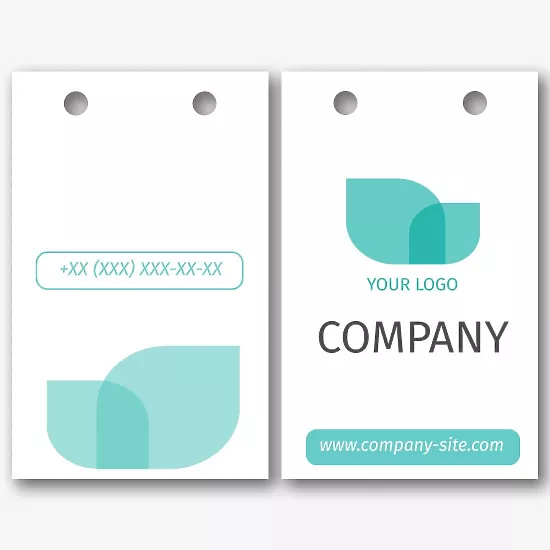 Eco package template with logo