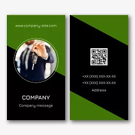 Car Sales Manager Business Card Template