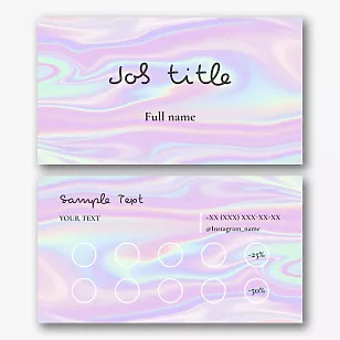 Beauty salon business card template