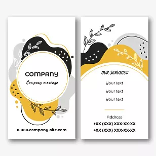 Stylish business card template