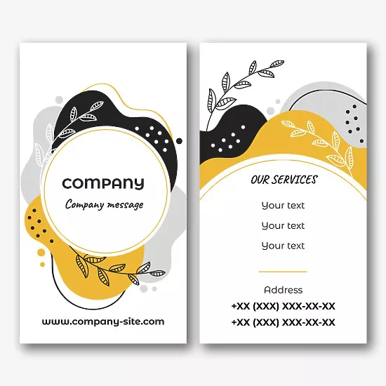 Stylish business card template