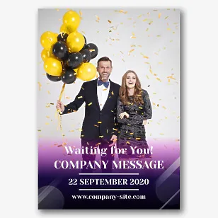 Event agency poster template