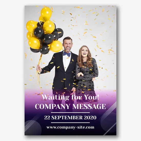 Event agency poster template
