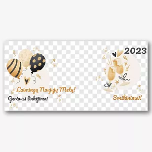 Naujųjų metų šablonas spausdinimui ant puodelių