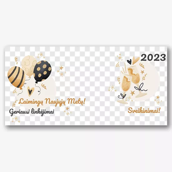 Naujųjų metų šablonas spausdinimui ant puodelių