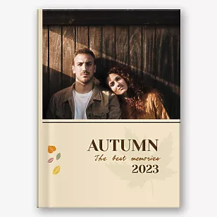 Photobook template the best autumn moments