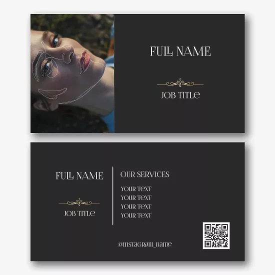 Cosmetologist's business card template