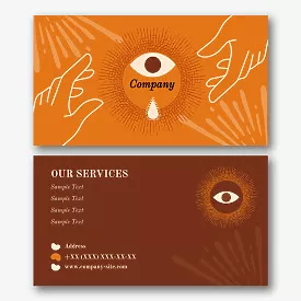 Fortune Teller's business card template 