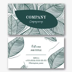 Designer's business card template