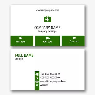 Medical Center business card template