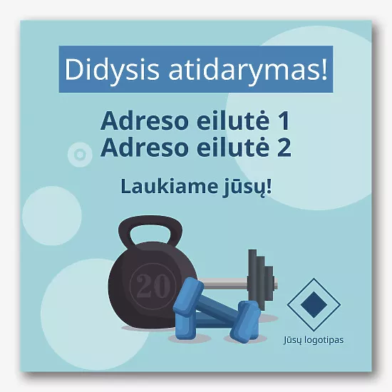 Sporto klubo reklamjuostės šablonas