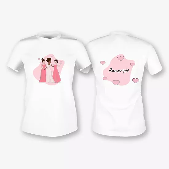 Pamergės marškinėlių Šablonas