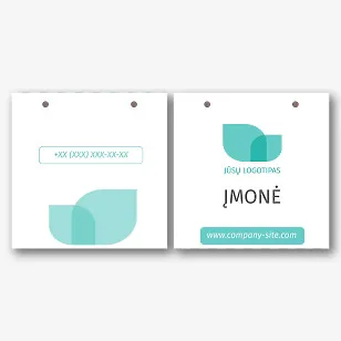 Eco pakuotės šablonas su logotipu