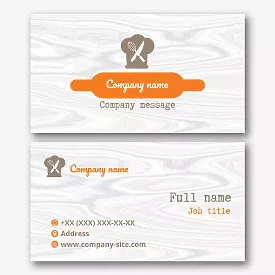 Cafe business card template