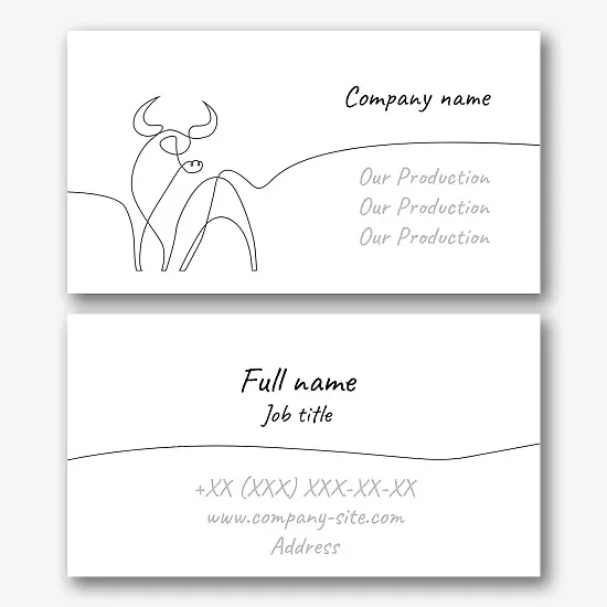 Meat Pavilion business card template