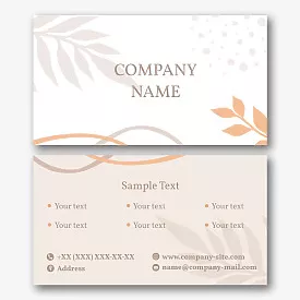 Elegant abstract business card template