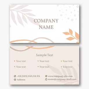 Elegant abstract business card template