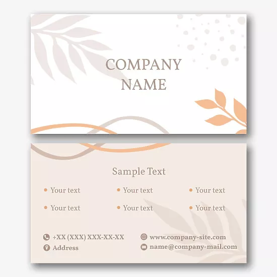 Elegant abstract business card template