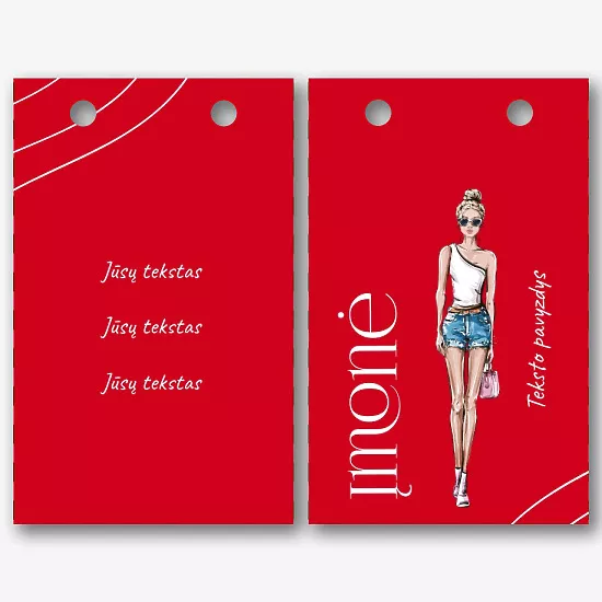 Butiko Popierinio Maišelio Šablonas