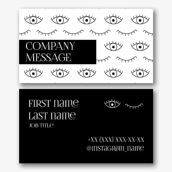 Beauty Studio business card template