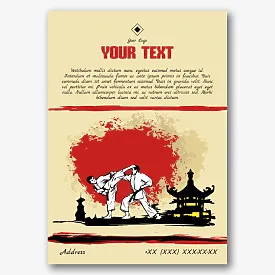 Karate School Poster Template