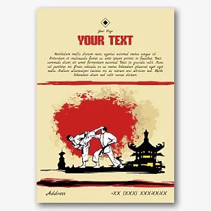 Karate School Poster Template
