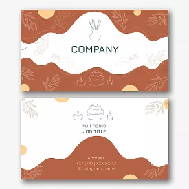 Beauty salon business card template