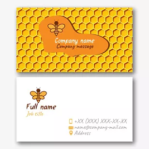 Beekeeper's business card template
