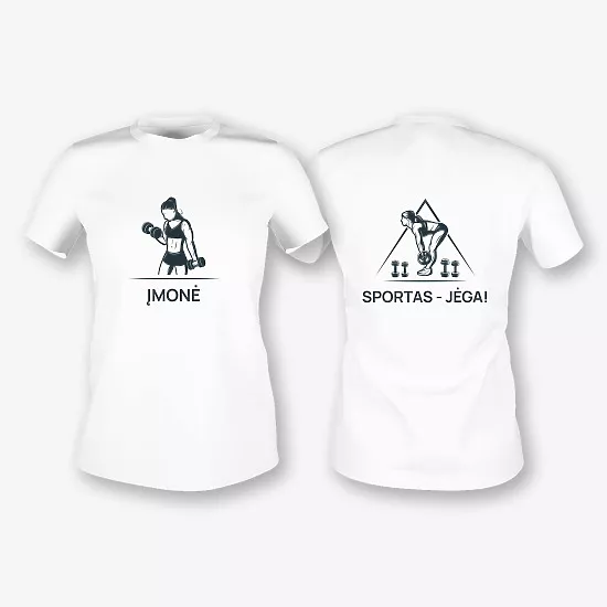 Fitneso trenerio marškinėlių Šablonas