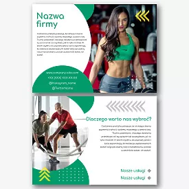 Szablon ulotki centrum fitness