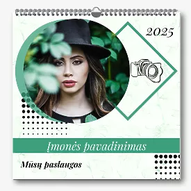 Kalendoriaus šablonas-modelio portfelis