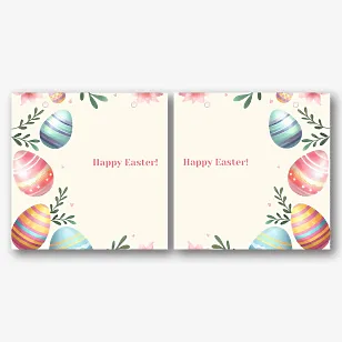 Paper bag template for Easter