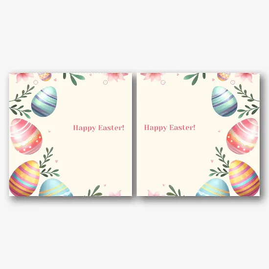 Paper bag template for Easter