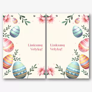 Velykų popierinio Paketo šablonas