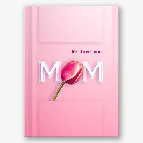 Photo book template for your beloved mom