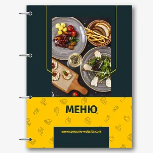 Шаблон ресторанного меню