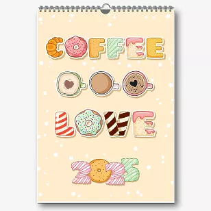 Coffee Calendar Template 