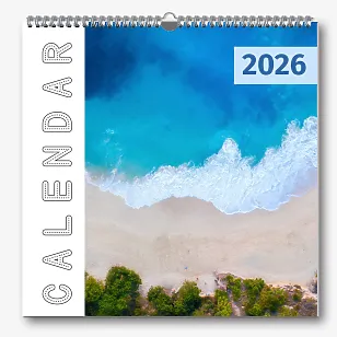 Шаблон календаря с фото путешествий