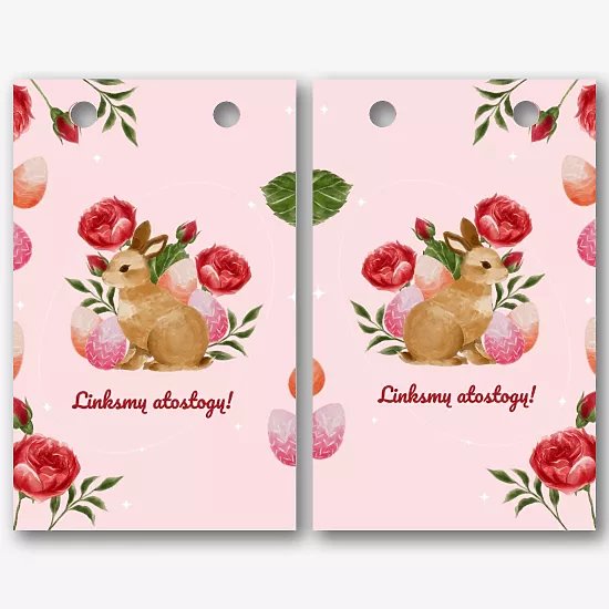 Velykų popierinio Paketo šablonas