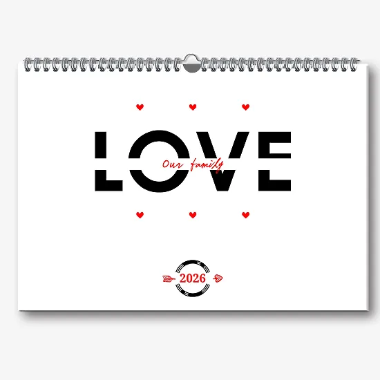Our Family calendar template