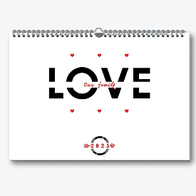 Our Family calendar template