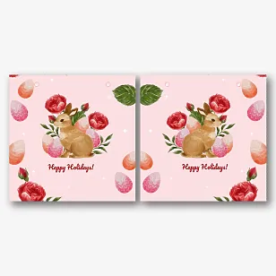 Paper bag template for Easter