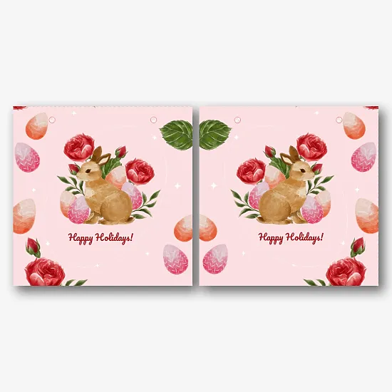 Paper bag template for Easter