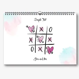 Calendar template for lovers