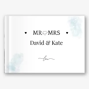 Photo book template for wedding photos